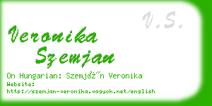 veronika szemjan business card